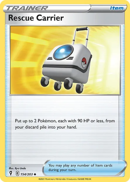 Rescue Carrier, Pokémon card EVS 154 — Evolving Skies set