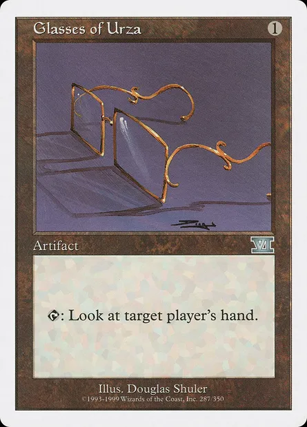 Glasses of Urza, Magic card 6ED 287 — Classic Sixth Edition set