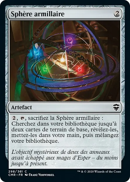 Sphère armillaire, carte Magic CMR 298 — extension Commander Legends