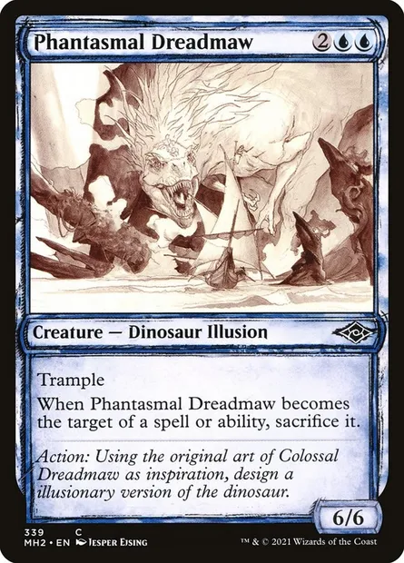 Phantasmal Dreadmaw, Magic card MH2 339 — Modern Horizons 2 set