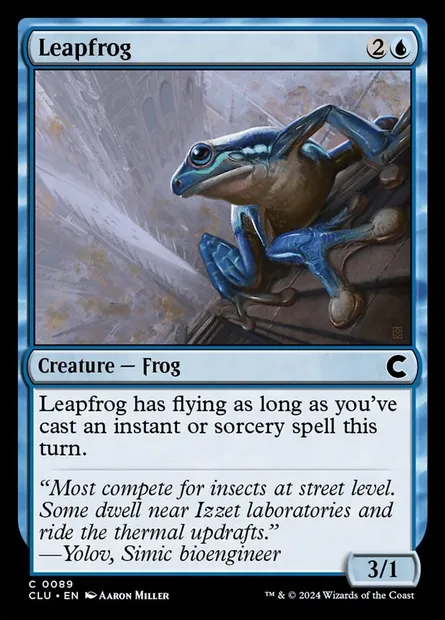 Leapfrog, Magic card CLU 89 — Ravnica: Clue Edition set