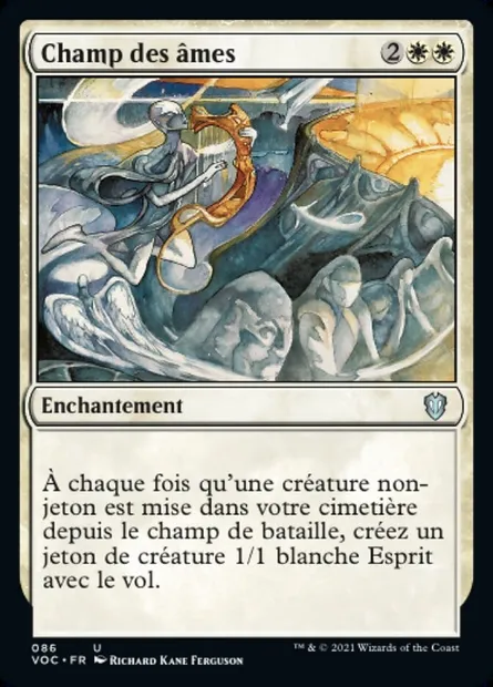Champ des âmes, carte Magic VOC 86 — extension Crimson Vow Commander