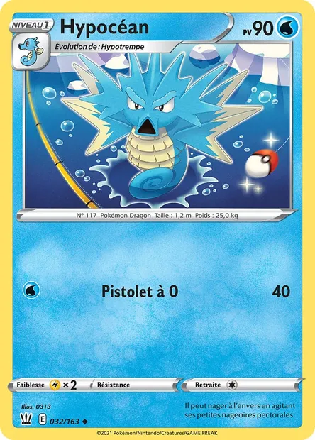 Hypocéan, carte Pokémon BST 32 — extension Styles de combat