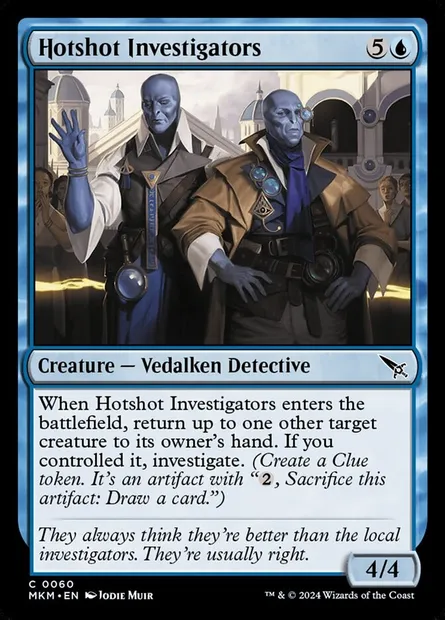 Hotshot Investigators, Magic card MKM 60 — Murders at Karlov Manor set