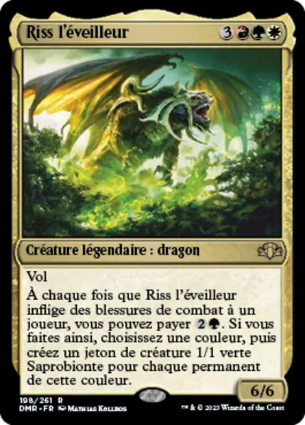 Riss l'éveilleur, carte Magic DMR 198 — extension Dominaria Remastered