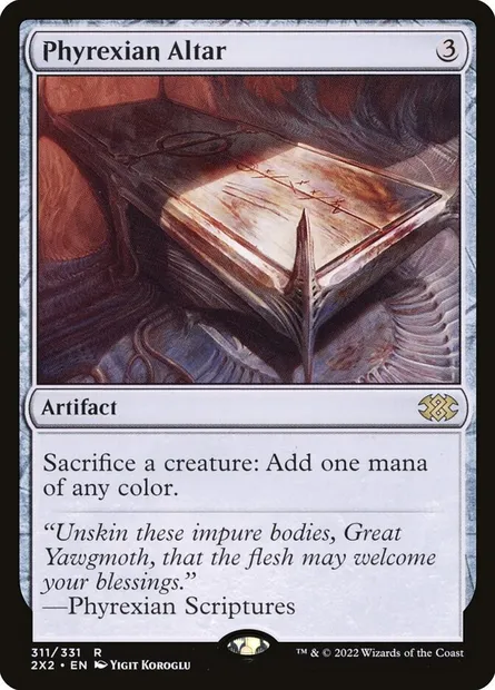 Phyrexian Altar, Magic card 2X2 311 — Double Masters 2022 set