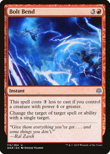 Bolt Bend, Magic card WAR 115 — War of the Spark set