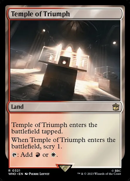 Temple of Triumph, Magic card WHO 321 — Doctor Who set