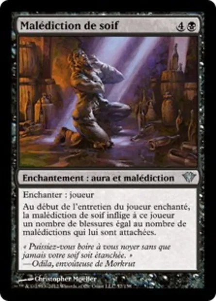 Malédiction de soif, carte Magic DKA 57 — extension Obscure Ascension