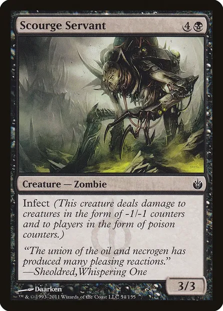 Scourge Servant, Magic card MBS 54 — Mirrodin Besieged set