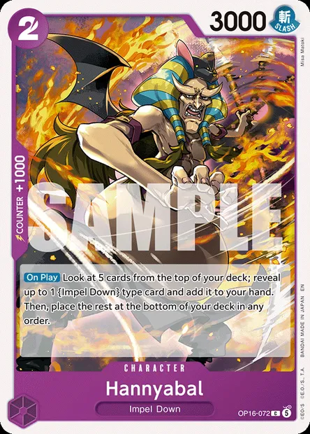 Hannyabal, One Piece card OP16-072 — THE TIME OF BATTLE set