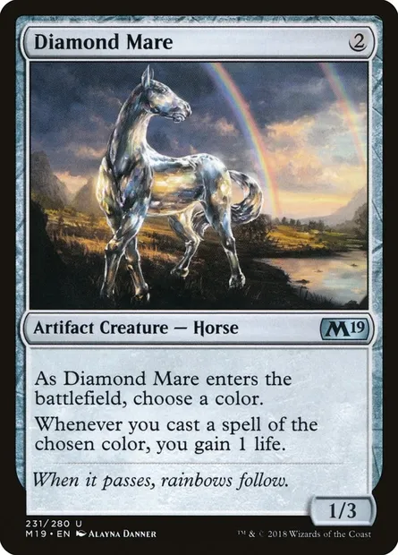 Diamond Mare, Magic card M19 231 — Core Set 2019 set