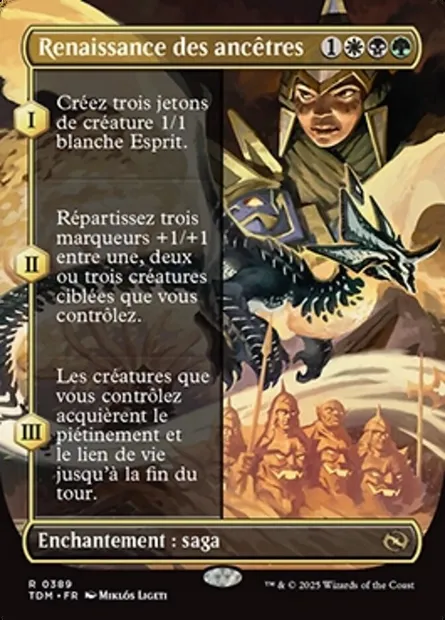 Renaissance des ancêtres, carte Magic TDM 389 — extension Tarkir: Dragonstorm
