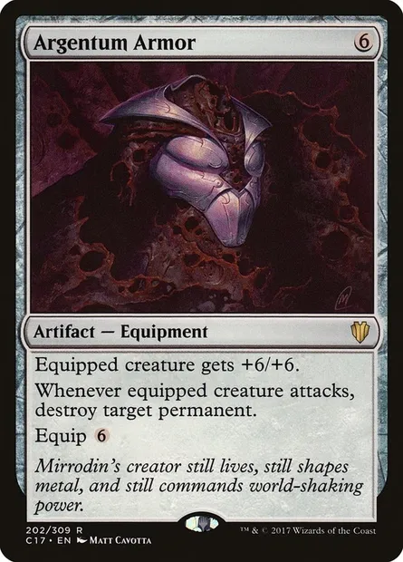 Argentum Armor, Magic card C17 202 — Commander 2017 set