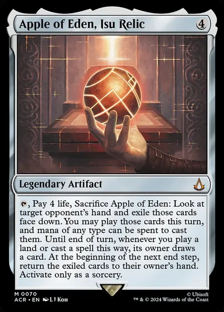 Apple of Eden, Isu Relic, Magic card ACR 70 — Assassin's Creed set