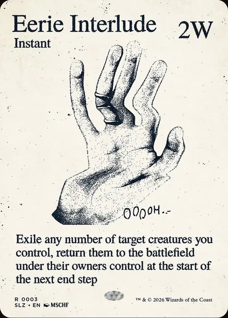 Eerie Interlude, Magic card SLZ 3 — The Zeta Set set
