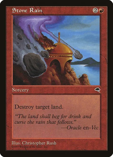 Stone Rain, Magic card TMP 206 — Tempest set