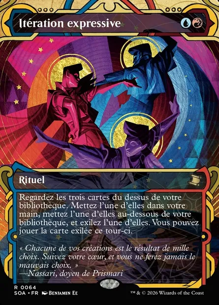 Itération expressive, carte Magic SOA 64 — extension Secrets of Strixhaven Mystical Archive