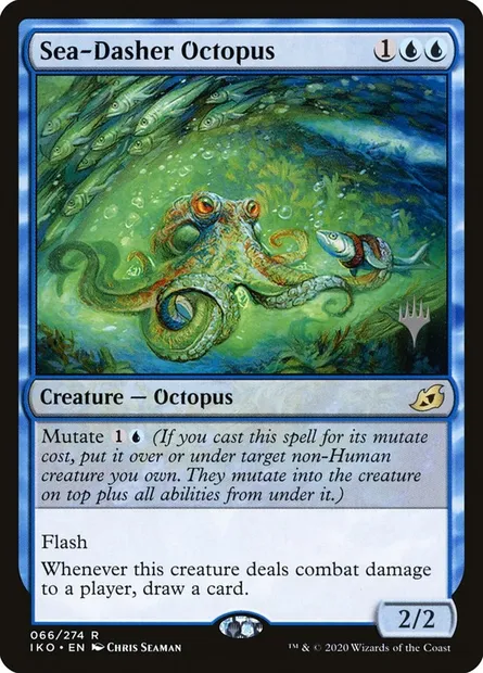 Sea-Dasher Octopus, Magic card PIKO 66p — Ikoria: Lair of Behemoths Promos set