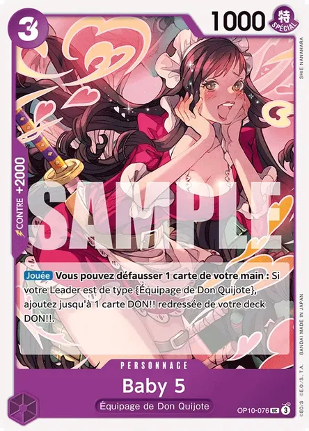 Baby 5, carte One Piece OP10-076 — extension SANG ROYAL