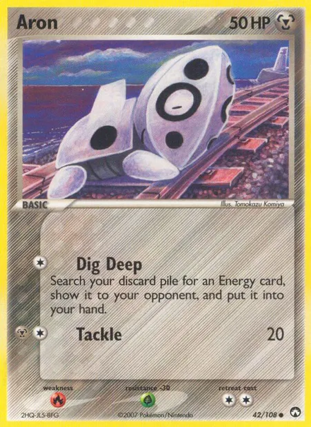 Aron, Pokémon card PK 42 — Power Keepers set