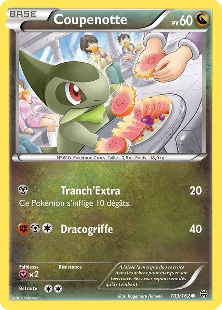 Coupenotte, carte Pokémon BKT 109 — extension Impulsion Turbo