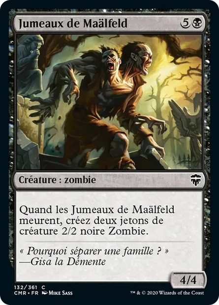 Jumeaux de Maälfeld, carte Magic CMR 132 — extension Commander Legends