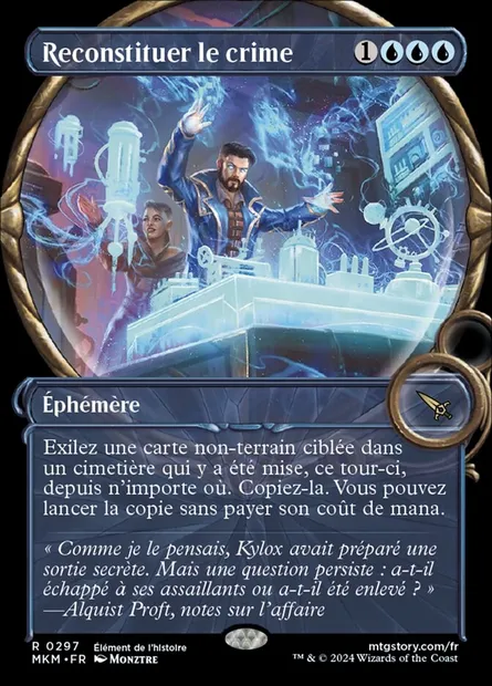 Reconstituer le crime, carte Magic MKM 297 — extension Murders at Karlov Manor