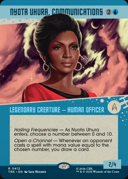 Nyota Uhura, Communications, carte Magic TRK 412 — extension Star Trek