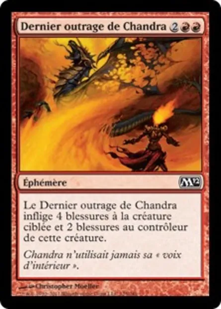 Dernier outrage de Chandra, carte Magic M12 125 — extension Magic 2012