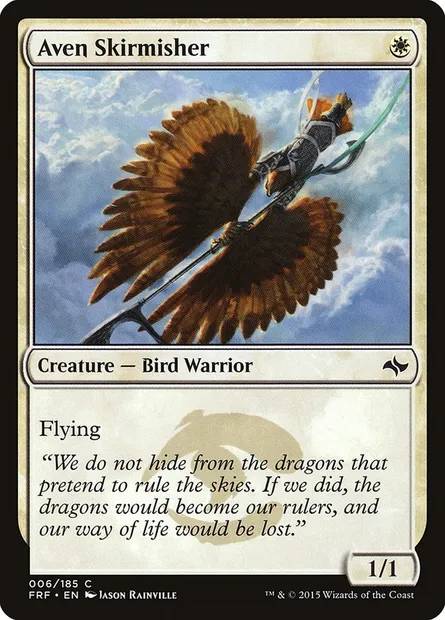 Aven Skirmisher, Magic card FRF 6 — Fate Reforged set