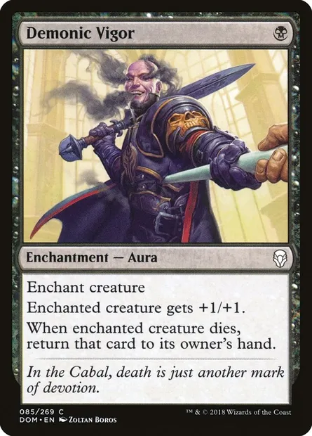 Demonic Vigor, Magic card DOM 85 — Dominaria set