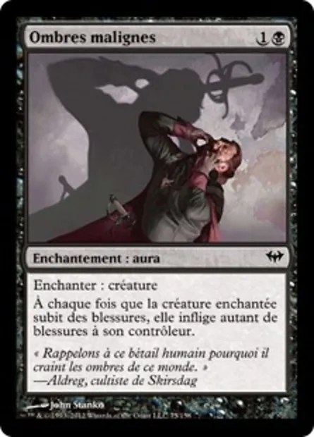 Ombres malignes, carte Magic DKA 75 — extension Obscure Ascension