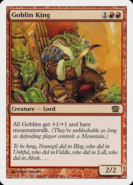 Goblin King, Magic card 8ED 190 — Eighth Edition set