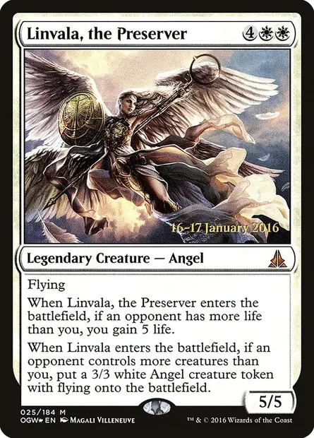Linvala, the Preserver, Magic card POGW 25s — Oath of the Gatewatch Promos set