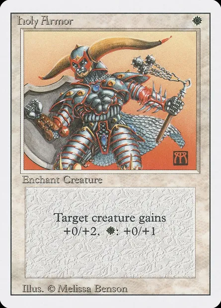 Armure sacrée, carte Magic 3ED 23 — extension Revised Edition