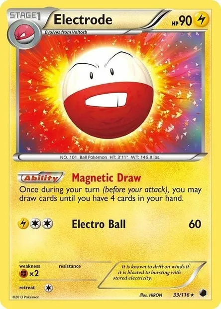 Électrode, carte Pokémon TDX 033-4 — extension Theme Deck & Blisters Exclusives