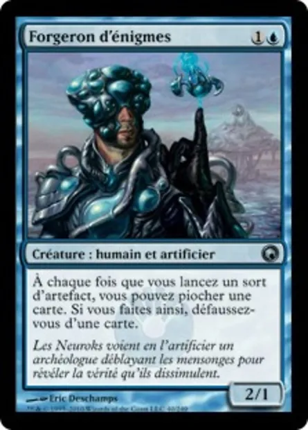Forgeron d'énigmes, carte Magic SOM 40 — extension Cicatrices de Mirrodin