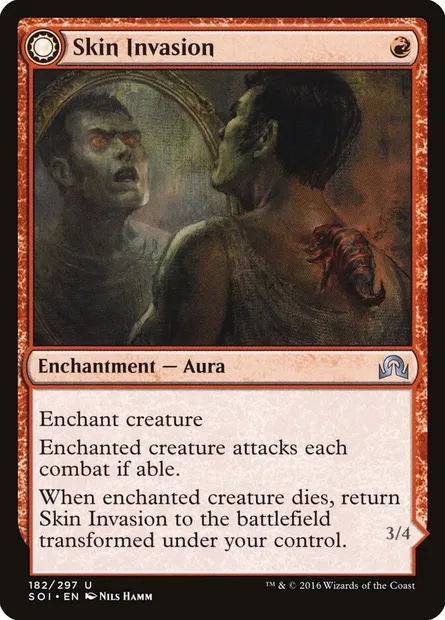 Skin Invasion // Skin Shedder, Magic card SOI 182 — Shadows over Innistrad set
