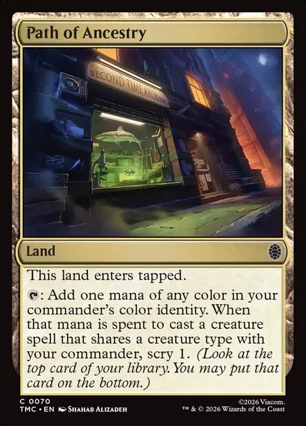 Path of Ancestry, Magic card TMC 70 — Teenage Mutant Ninja Turtles Eternal set