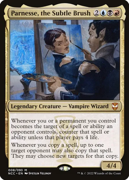 Parnesse, the Subtle Brush, Magic card NCC 8 — New Capenna Commander set