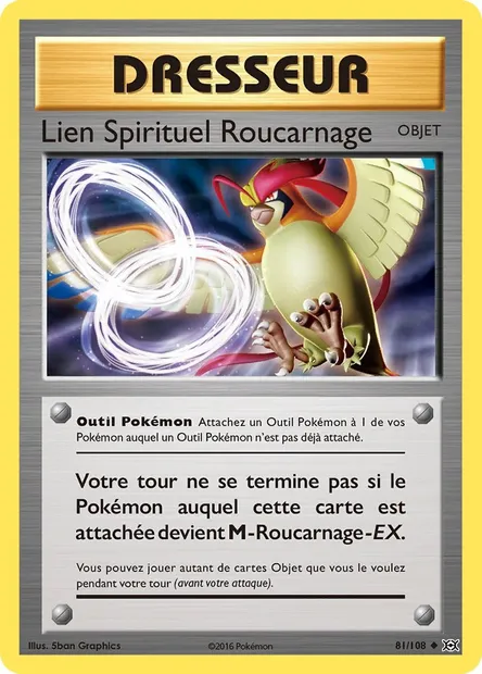 Lien Spirituel Roucarnage, carte Pokémon EVO 81 — extension Évolutions