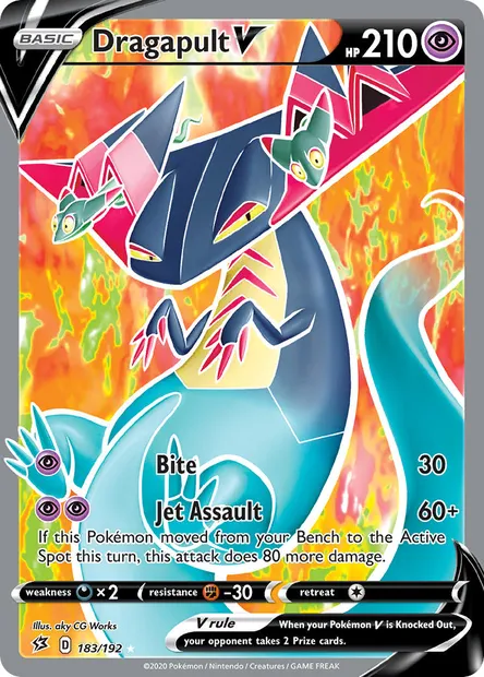 Dragapult V, Pokémon card RCL 183 — Rebel Clash set