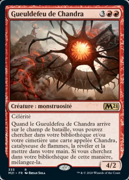 Gueuldefeu de Chandra, carte Magic M21 333 — extension Core Set 2021