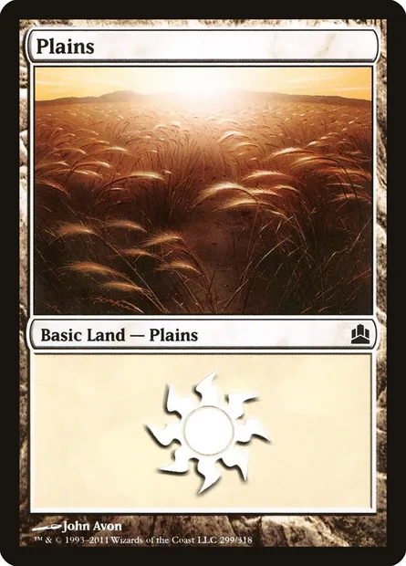 Plains, Magic card CMD 299 — Commander 2011 set