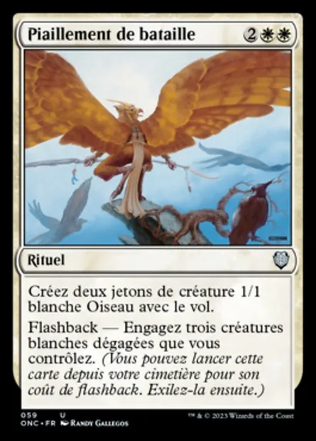 Piaillement de bataille, carte Magic ONC 59 — extension Phyrexia: All Will Be One Commander