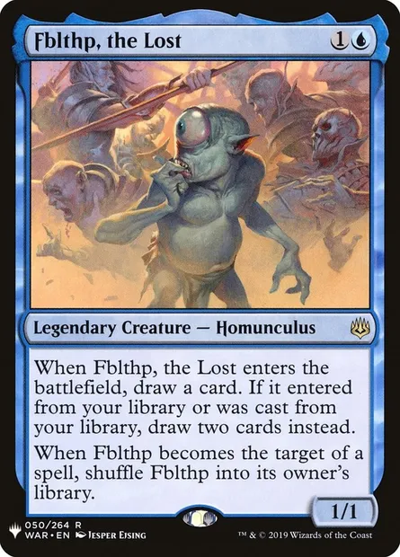 Fblthp, the Lost, Magic card PLST WAR-50 — The List set
