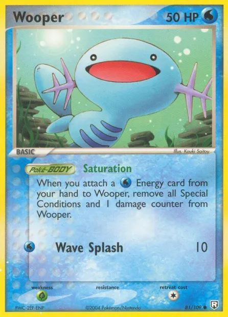 Wooper, Pokémon card TRR 81 — Team Rocket Returns set