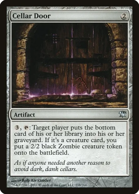 Cellar Door, Magic card ISD 218 — Innistrad set