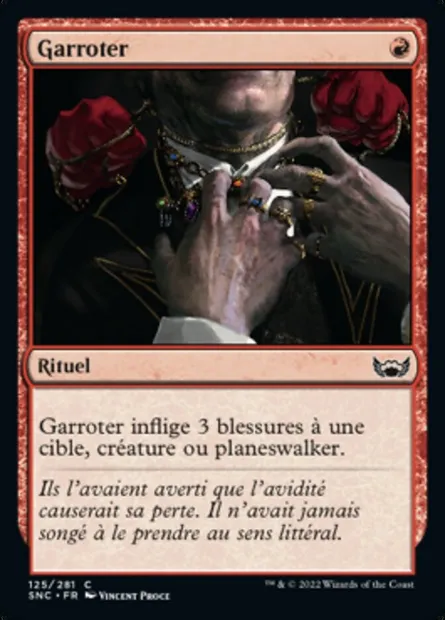 Garroter, carte Magic SNC 125 — extension Les rues de la Nouvelle-Capenna